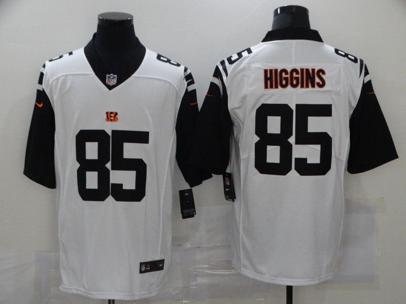 Men Cincinnati Bengals 85 Higgins White Nike Vapor Untouchable Limited 2020 NFL Nike Jerseys
